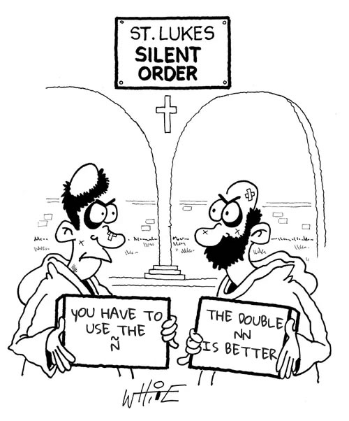 history of letter Ñ in Spanish