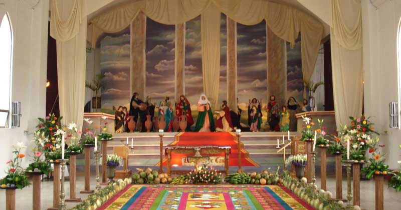 altars easter week antigua